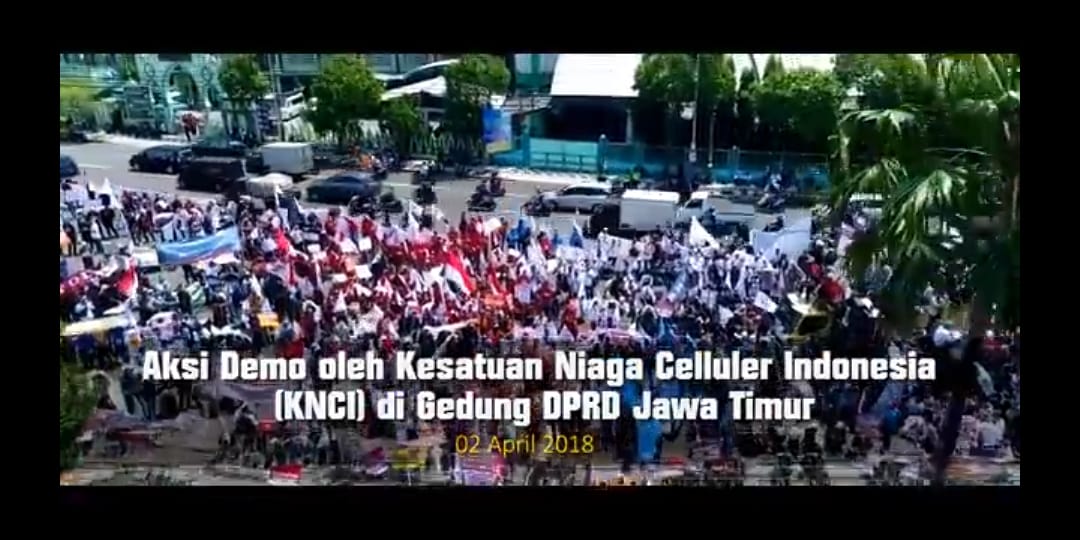 Demo Kesatuan Demo Kesatuan Niaga Celluler Indonesia (KNCI) Jatim