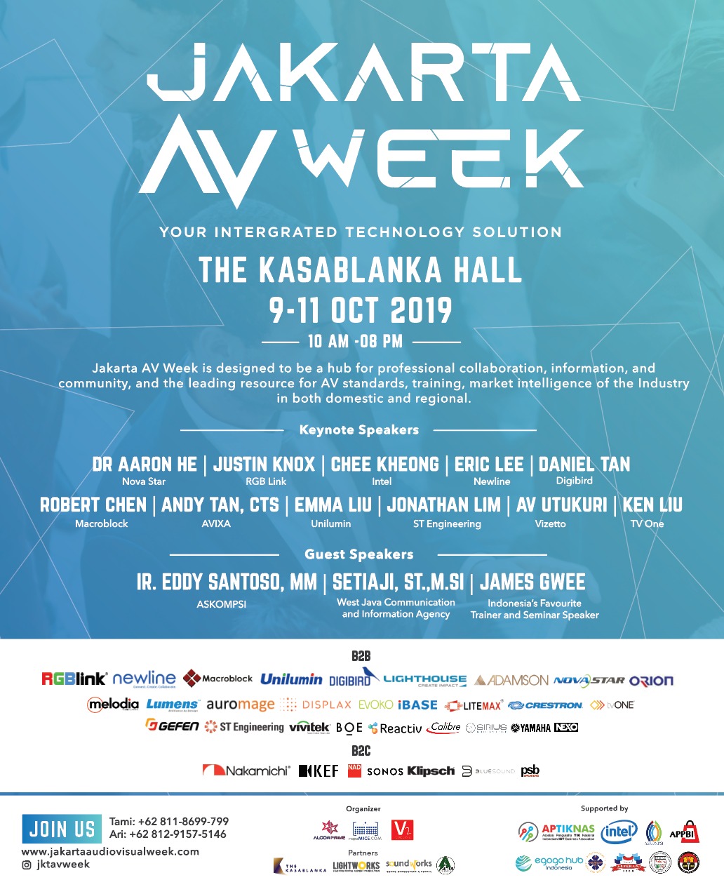 Jakarta AV Week akan digelar pada Tanggal 9-1 Oktober 2019